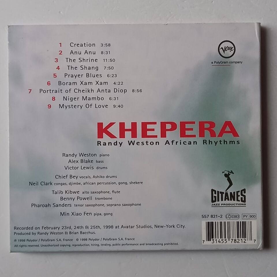 RANDY WESTON – KHEPERA (1998) - CD DIGIPAK 2.EL
