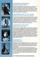 UNDERWORLD QUADRILOGY -  KARANLIKLAR ÜLKESİ DÖRTLEME - 4DVD KUTU 2.EL