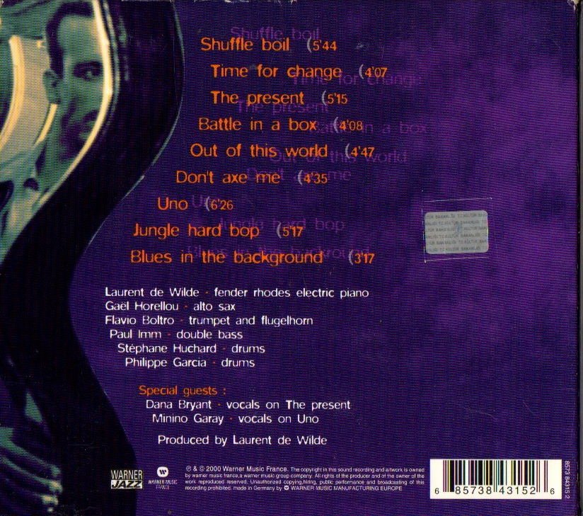 LAURENT DE WILDE - TIME 4 CHANGE (1994) - CD DIGIPAK 2.EL