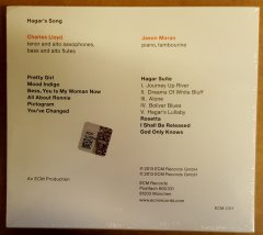 CHARLES LLOYD JASON MORAN HAGAR'S SONG CD 2013 ECM RECORDS SIFIR