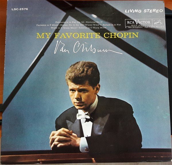 CHOPIN: MY FAVOIRETE CHOPIN, POLONAISE,FANTASIE, VAN CLIBURN - LP 2.EL