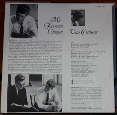 CHOPIN: MY FAVOIRETE CHOPIN, POLONAISE,FANTASIE, VAN CLIBURN - LP 2.EL