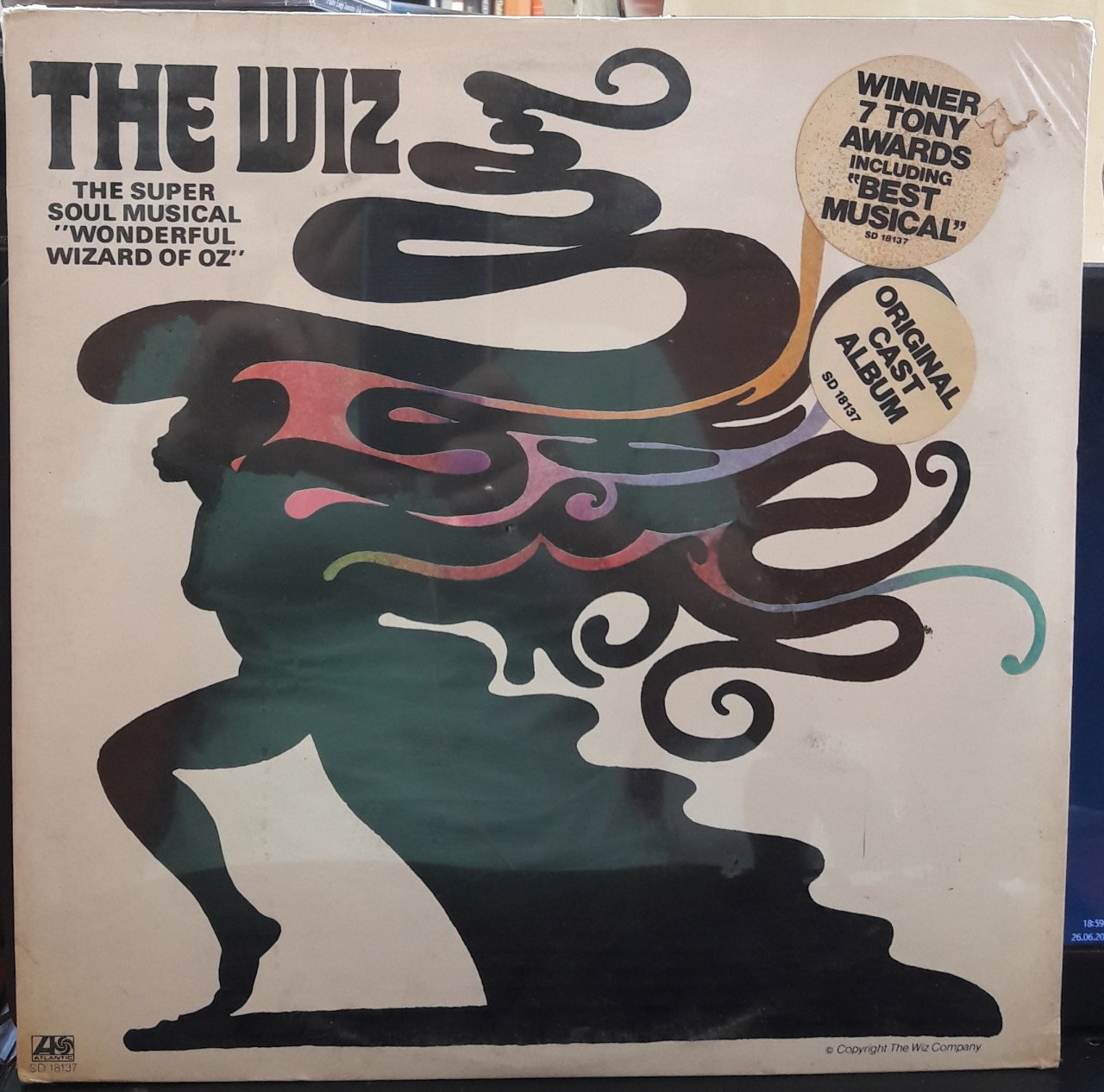 THE WIZ - ORIGINAL CAST ALBUM (1975) - DÖNEM BASKISI PLAK SIFIR