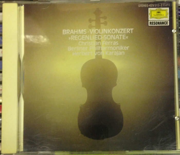 BRAHMS VIOLINKONZERT / REGENLIED SONATE CD 2.EL