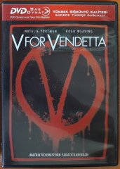 V FOR VENDETTA - NATALIE PORTMAN - HUGO WEAVING - BAS OYNAT DVD 2.EL