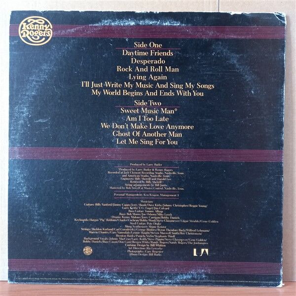KENNY ROGERS – DAYTIME FRIENDS (1977) - LP 2.EL PLAK