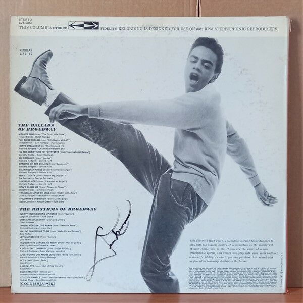 JOHNNY MATHIS – THE RHYTHMS AND BALLADS OF BROADWAY (1960) - 2LP 2.EL PLAK