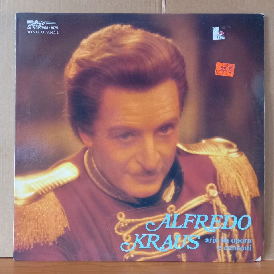 ALFREDO KRAUS / ARIE DA OPERA E CANZONI / PUCCINI, BELLINI, HANDEL, LISZT, INNOCENZI, DONIZETTI - LP 2.EL PLAK
