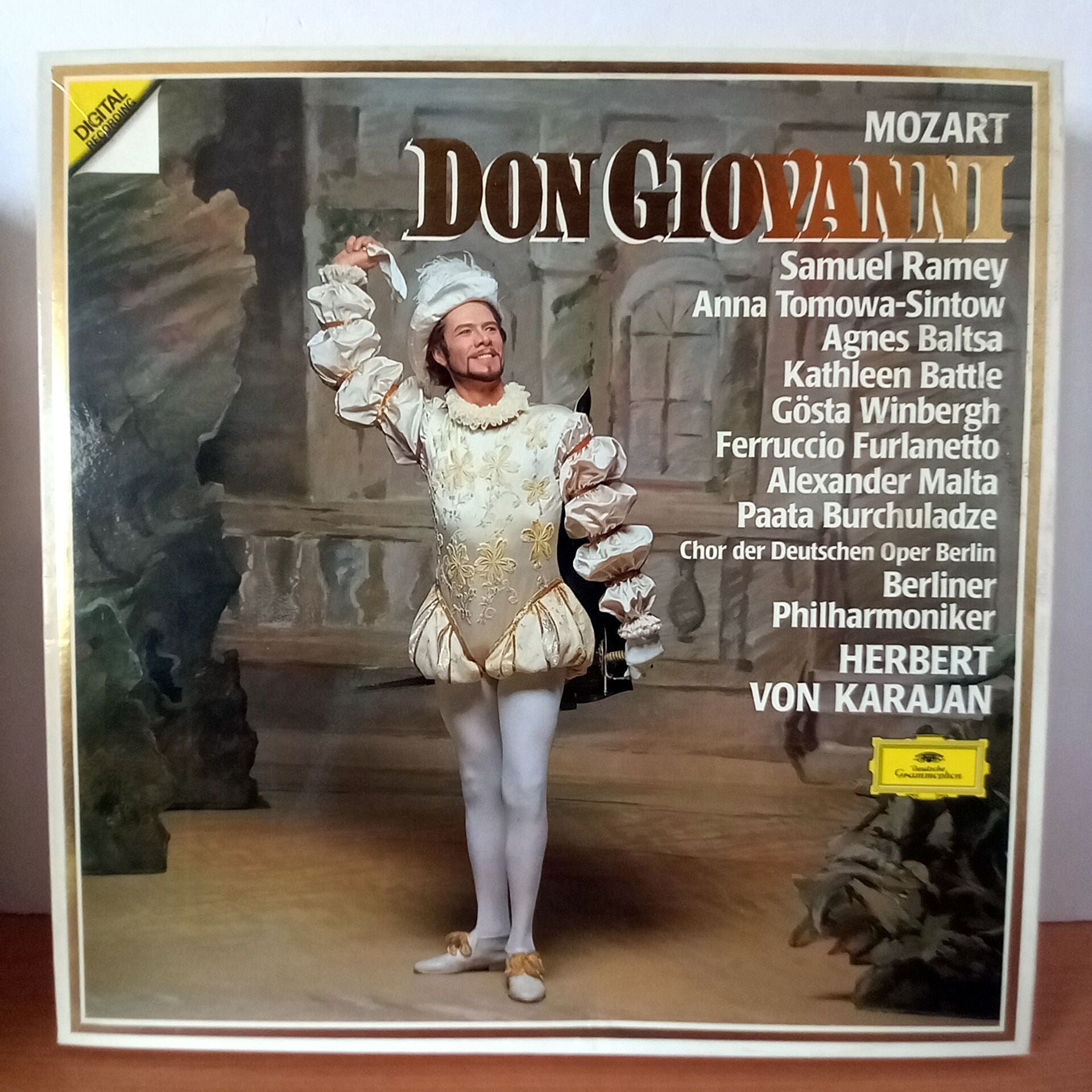 MOZART: DON GIOVANNI / BERLINER PHILHARMONIKER, HERBERT VON KARAJAN (1986) - 3LP BOX SET 2.EL PLAK