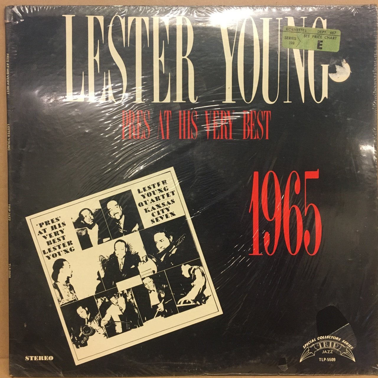 LESTER YOUNG - PRES AT HIS VERY BEST 1965, REISSUE SIFIR PLAK