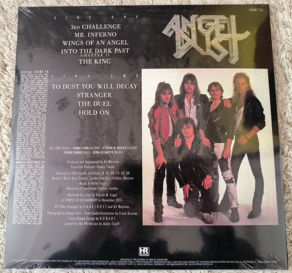 ANGEL DUST - TO DUST YOU WILL DECAY (1988) - LP 2026 COLOURED EDITION SIFIR PLAK