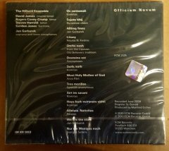 JAN GARBAREK HILLIARD ENSEMBLE OFFICIUM NOVUM CD 2010 ECM NEW SERIES SIFIR