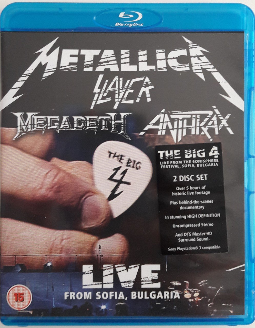 THE BIG 4 METALLICA SLAYER MEGADETH ANTHRAX - LIVE FROM SOFIA, BULGARIA (2010) - 2BLU-RAY 2.EL