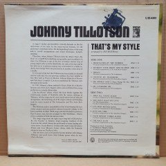JOHNNY TILLOTSON - THAT'S MY STYLE (1965) - LP 2.EL PLAK