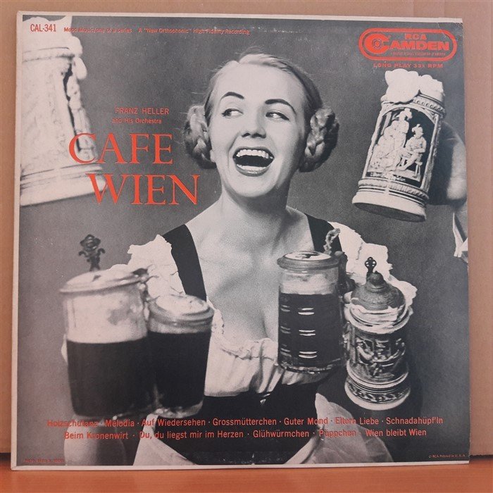CAFE WIEN - FRANZ HELLER AND HIS ORCHESTRA - LP 2.EL PLAK