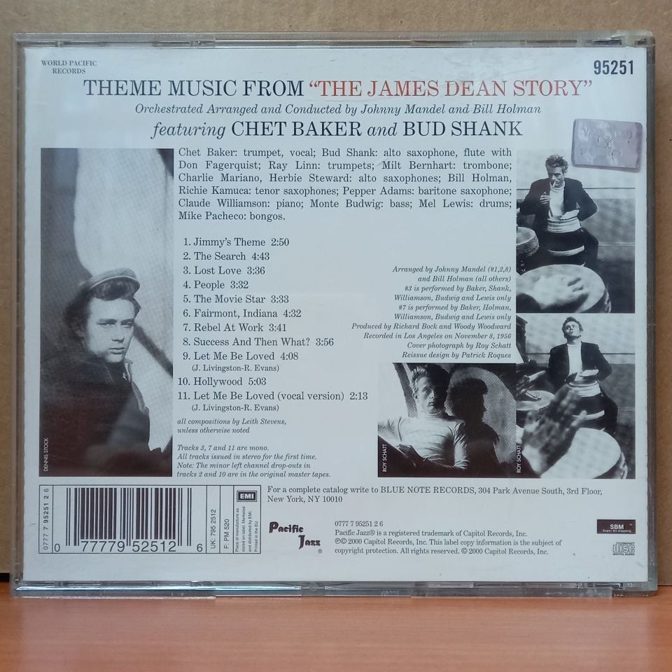 CHET BAKER AND BUD SHANK – THEME MUSIC FROM \'\'THE JAMES DEAN STORY\'\' (2000) - CD 2.EL