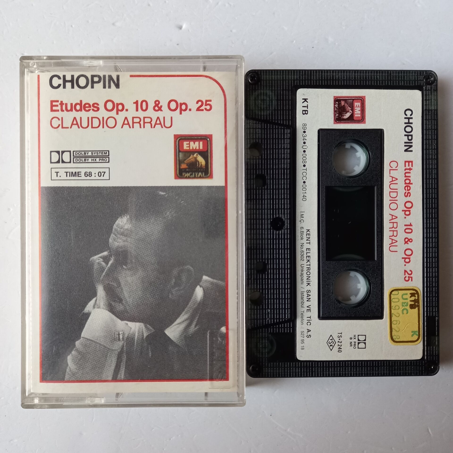 CLAUDIO ARRAU - CHOPIN ETUDES OP.10 & OP.25 (1989) - KASET 2.EL