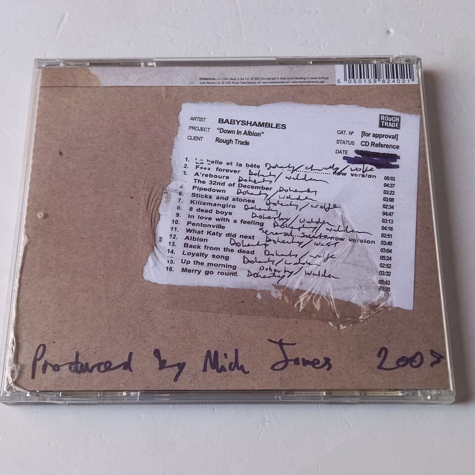 BABYSHAMBLES – DOWN IN ALBION (2005) - CD 2.EL