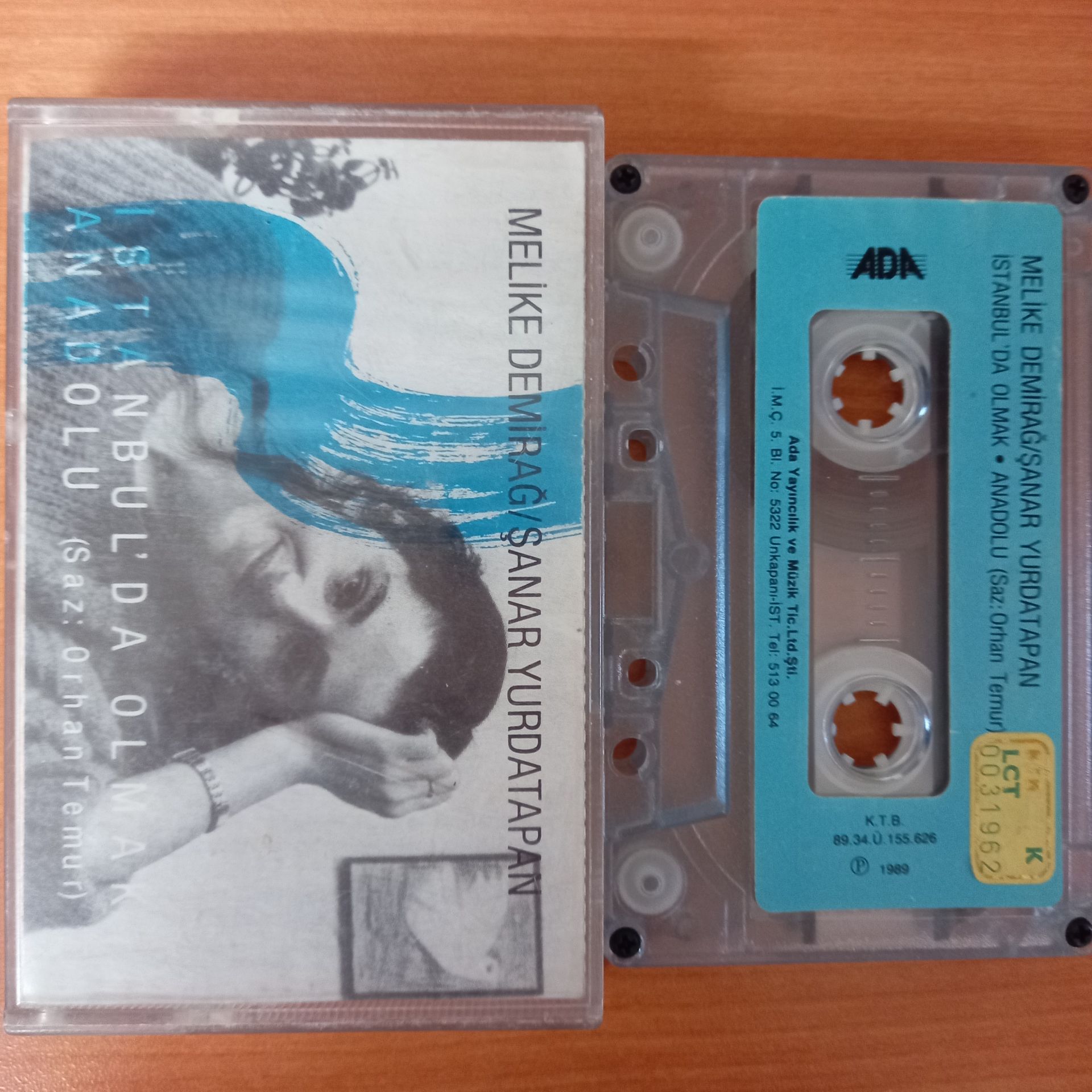 MELİKE DEMİRAĞ, ŞANAR YURDATAPAN - İSTANBUL'DA OLMAK / ANADOLU (1989) - KASET 2.EL