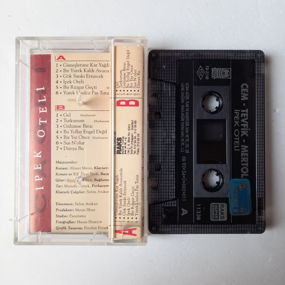 GRUP ÇAĞRI (CEM, TEVFİK, MERTOL) - İPEK OTELİ (1992) - KASET 2.EL