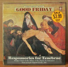 GREGORIAN CHANT - GOOD FRIDAY LP SIFIR
