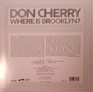 DON CHERRY - WHERE IS BROOKLYN? (1963) - LP BLUE NOTE 2022 CLASSIC VINYL SERIES EDITION SIFIR PLAK