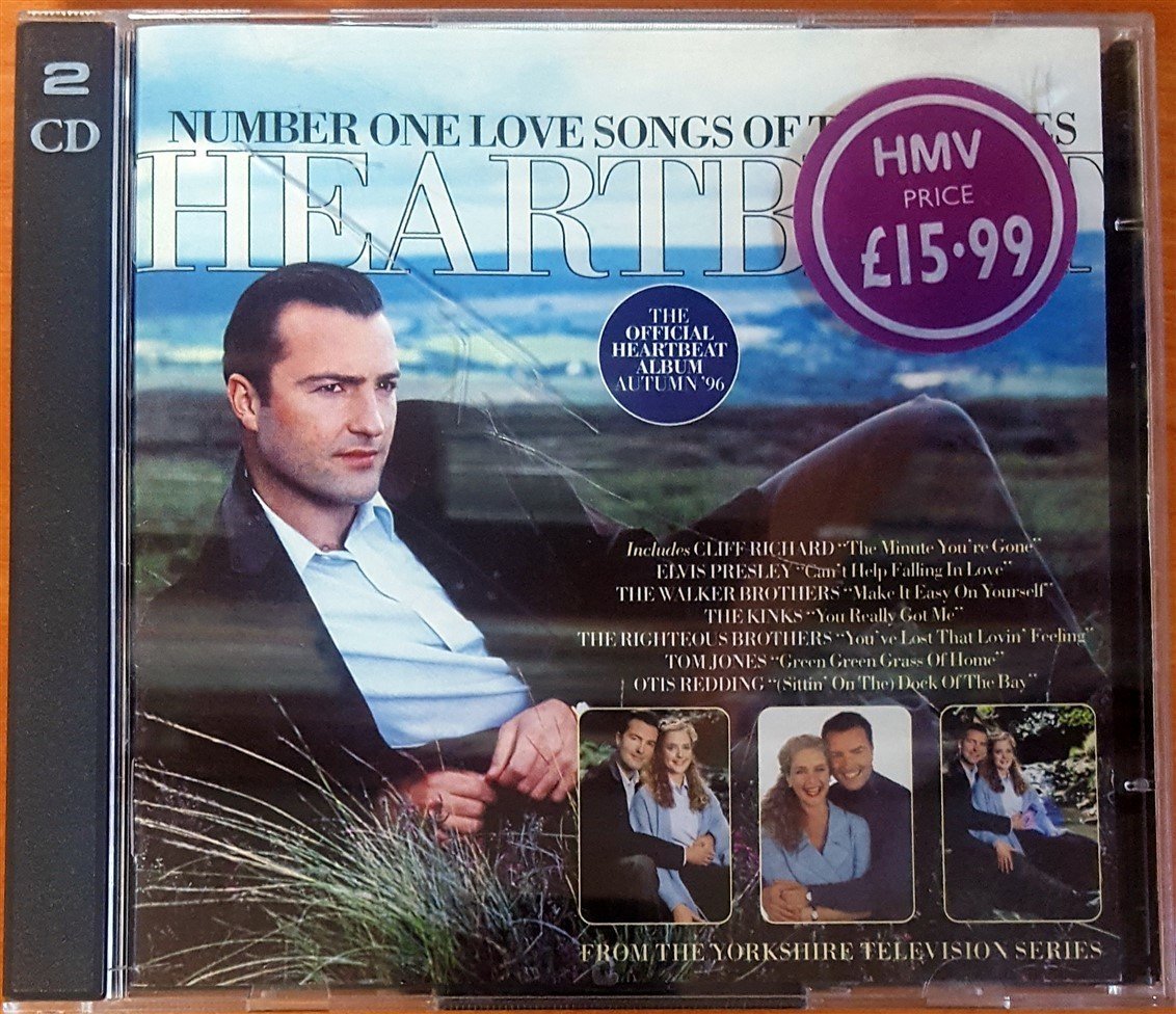 HEARTBEAT / NUMBER ONE LOVE SONGS OF THE SIXTIES / OTIS REDDING THE MOODY BLUES SONNY & CHER NICK DRAKE LOUIS ARMSTRONG CLIFF RICHARD ELVIS PRESLEY (1996) 2CD 2.EL