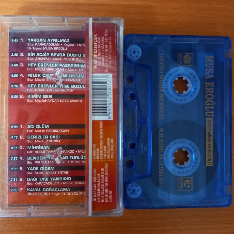 MUSA EROĞLU - BİR NEFES ANADOLU (2000) - KASET 2.EL