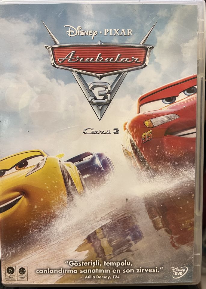 CARS 3 - ARABALAR 3 - DISNEY PIXAR ANİMASYONU - DVD 2.EL