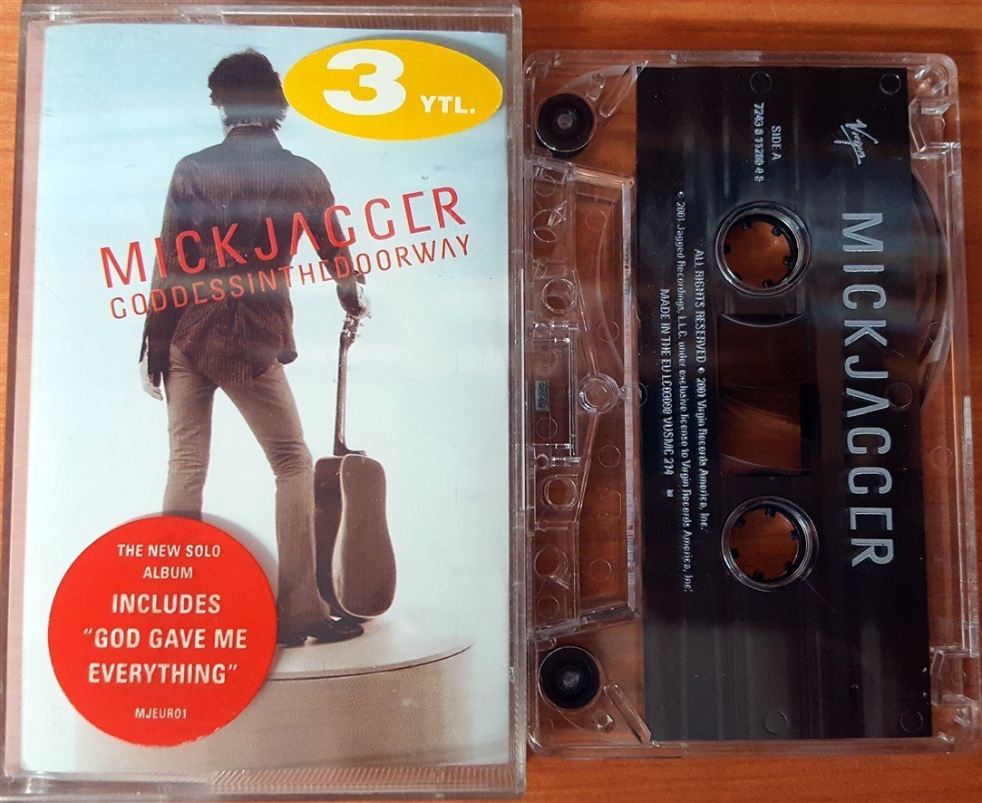 MICK JAGGER - GODDESS IN THE DOORWAY (2001) CASSETTE MADE IN EU ''USED''