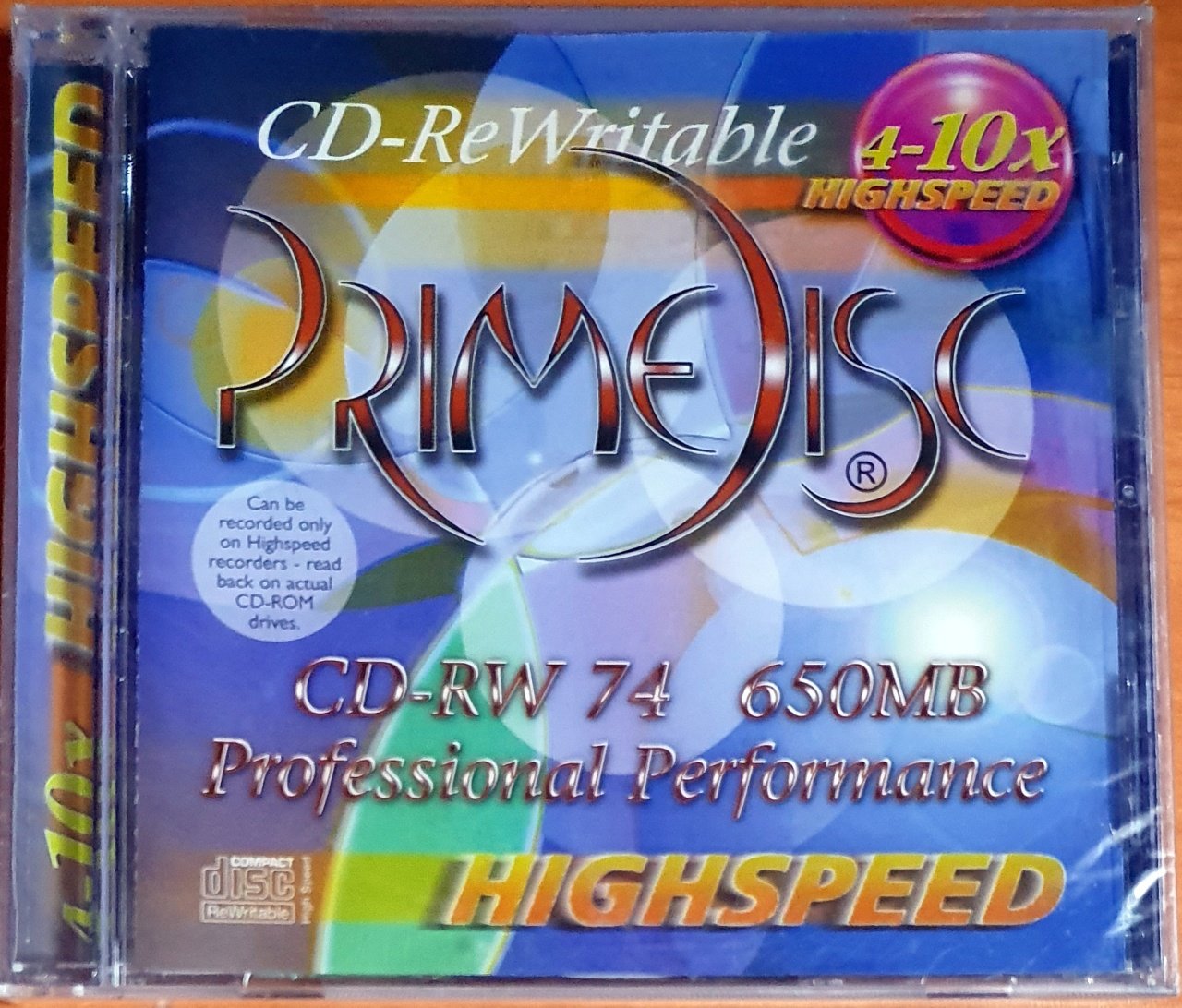 PRIME DISC / DC-RW 74 / REWRITABLE CD SIFIR