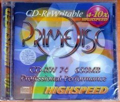 PRIME DISC / DC-RW 74 / REWRITABLE CD SIFIR