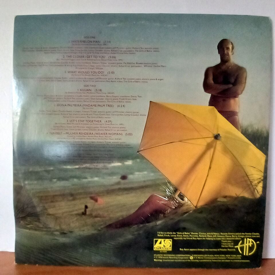 HERBIE MANN – SUNBELT (1978) - LP 2.EL PLAK