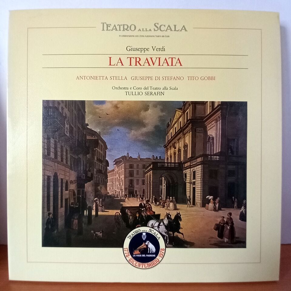 GIUSEPPE VERDI:  LA TRAVIATA / ANTONIETTA STELLA, GIUSEPPE DI STEFANO, TITO GOBBI, CORO DEL TEATRO ALLA SCALA, ORCHESTRA DEL TEATRO ALLA SCALA, TULLIO SERAFIN (1978) - 2LP BOX SET 2.EL PLAK