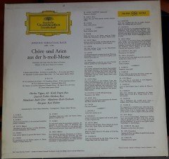 BACH: AUS DER H-MOLL MESSE (MASS IN B MINOR), DIETRICH FISCHER-DIESKAU, KARL RICHTER - LP 2.EL