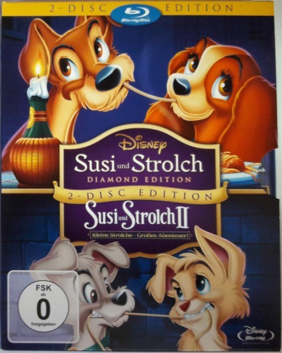 SUSI UND STROLCH + SUSI UND STROLCH II - BOXSET DISNEY - 2BLU-RAY 2.EL