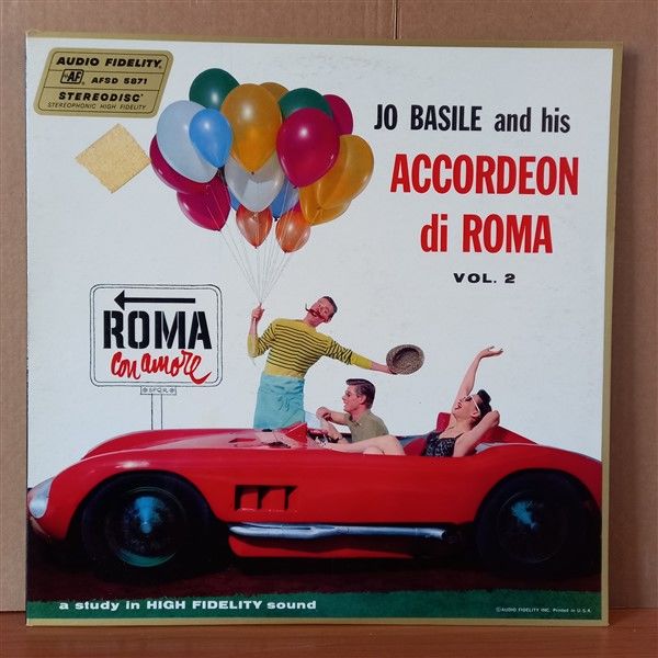 JO BASILE, ACCORDION AND ORCHESTRA – ACCORDEON DI ROMA VOL. 2 (1958) - LP 2.EL PLAK