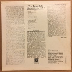 ART TATUM, SOLO MASPERPIECES VOL.1 1975 2.EL PLAK