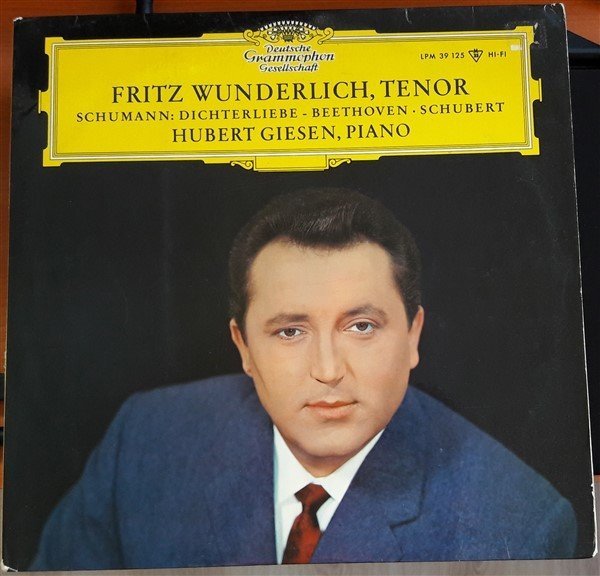 FRITZ WUNDERLICH SCHUMANN,BEETHOVEN,SCHUBERT, HUBERT GIESEN - LP 2.EL
