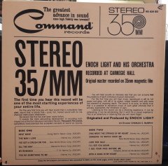 STEREO 35 MM - ENOCH LIGHT AND HIS ORCHESTRA (1961) - PLAK 2.EL