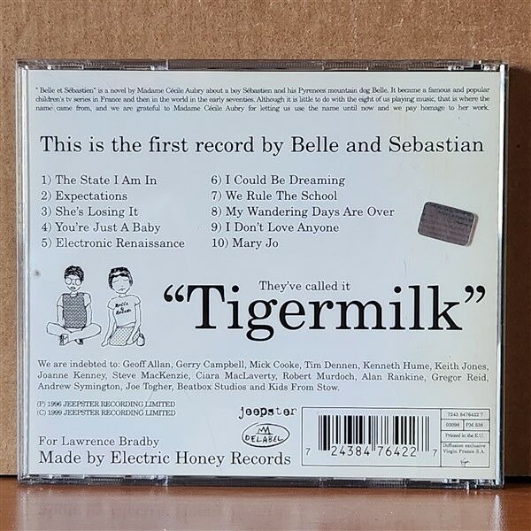 BELLE AND SEBASTIAN – TIGERMILK (1999) - CD 2.EL