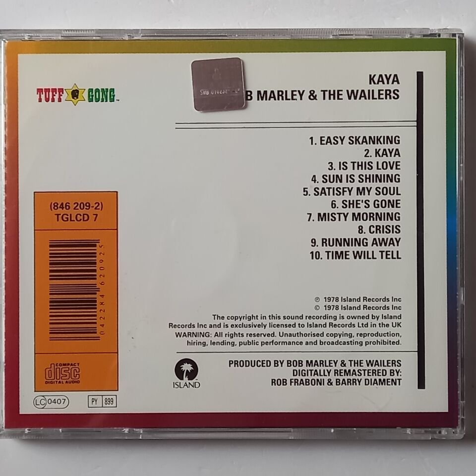 BOB MARLEY & THE WAILERS – KAYA (1978) - CD REMASTERED 1990 REISSUE 2.EL