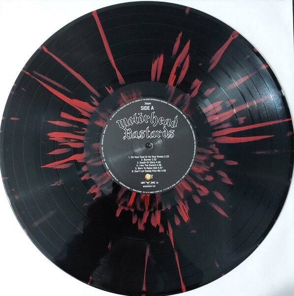MOTORHEAD - BASTARDS (1993) - LP 2026 BLACK W/RED SPLATTER COLOURED EDITION SIFIR PLAK