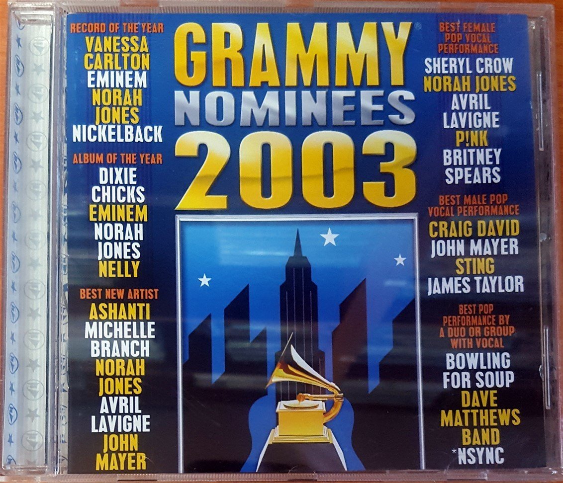 GRAMMY NOMINEES 2003 / NORAH JONES PINK STING NSYNC CRAIG DAVID (2003) CD 2.EL