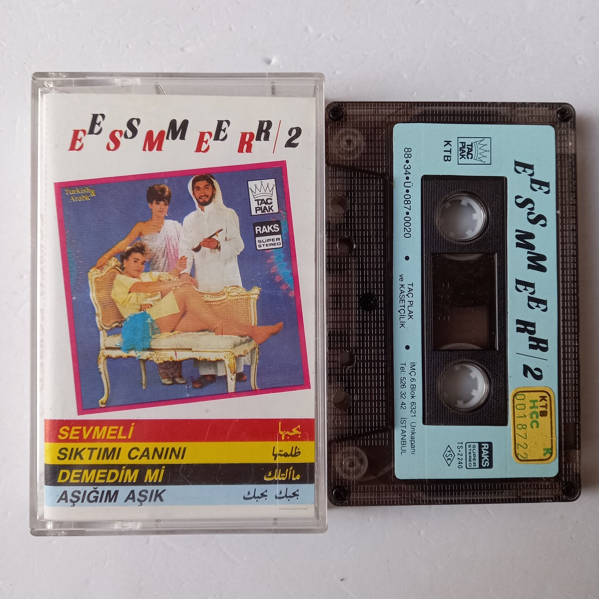 ESMER ESMER - 2 / SEVMELİ (1988) - KASET 2.EL