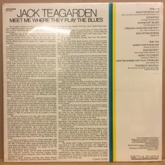 JACK TEAGARDEN MEET ME WHERE THEY PLAY THE BLUES 1978 SIFIR PLAK