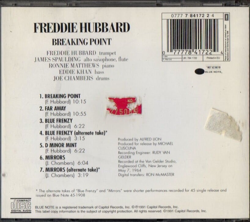 FREDDIE HUBBARD – BREAKING POINT (1964) - CD 2.EL