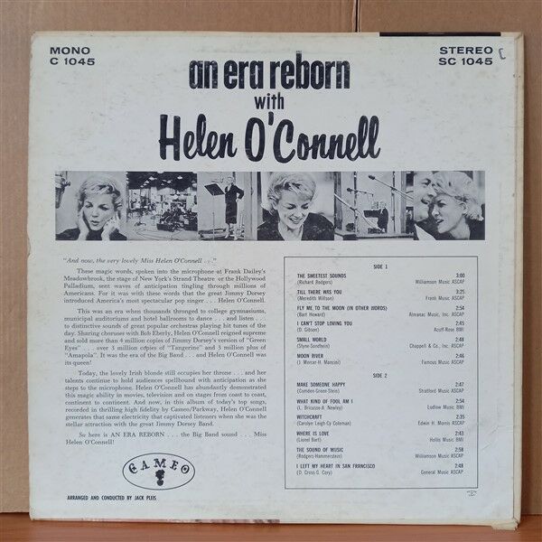HELEN O'CONNELL – AN ERA REBORN WITH HELEN O'CONNELL (1963) - LP 2. EL PLAK