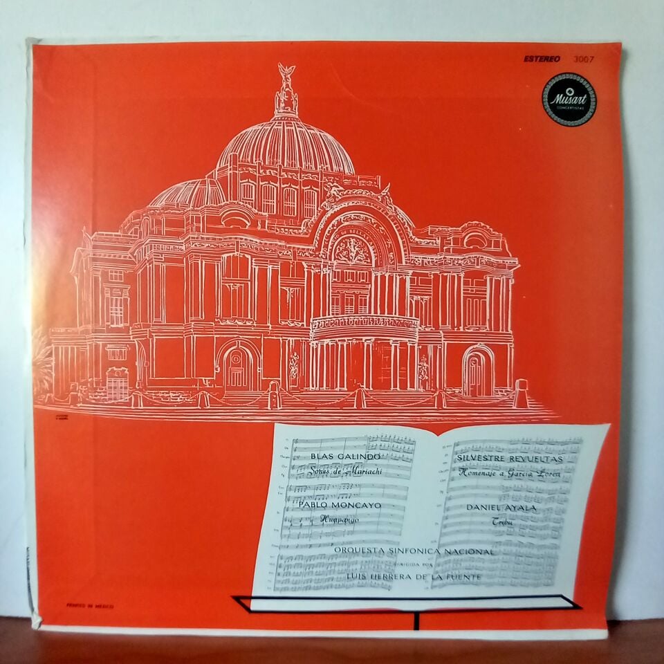 ORQUESTA SINFONICA NACIONAL DIRIGIDA POR LUIS HERRERA DE LA FUENTE – SONES DE MARIACHI / HUAPANGO / HOMENAJE A GARCIA LORCA / TRIBU (1955) - LP 2.EL PLAK