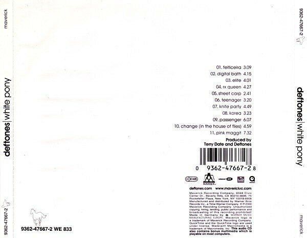 DEFTONES – WHITE PONY (2000) - CD AMBALAJINDA SIFIR